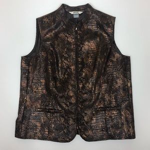 Alia Faux Snake Skin Vest Size 12